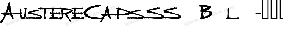 AustereCapsSSK Bold字体转换
